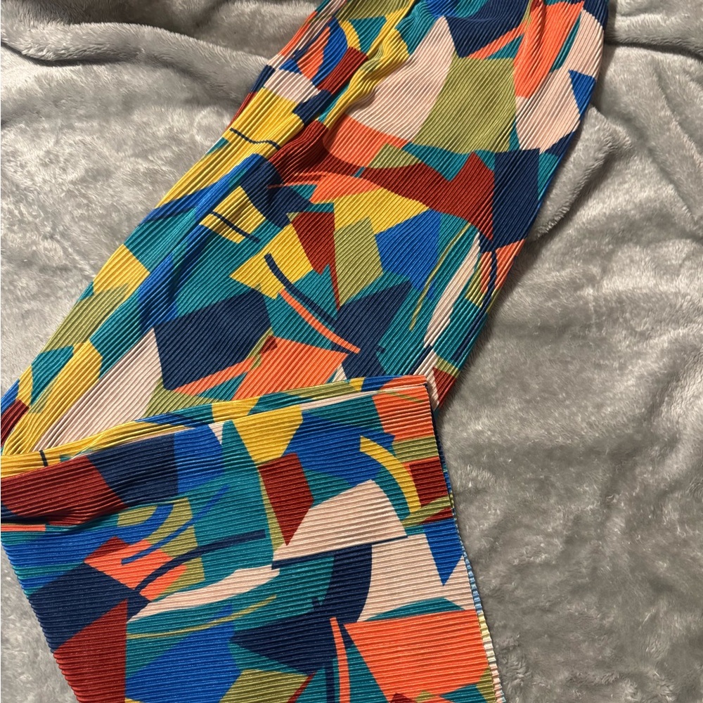 Colorful Abstract Print Scarf